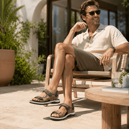 Muške Premium Sandale – – 41 Smeđa – slika 3