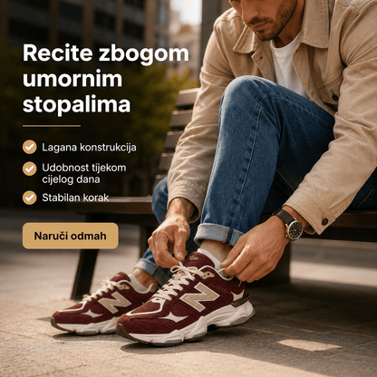 Muške Premium Sportske Tenisice – Bordo-Krem – Muške tenisice – 41 – slika 3