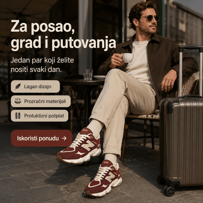 Muške Premium Sportske Tenisice – Bordo-Krem – Muške tenisice – 41 – slika 6