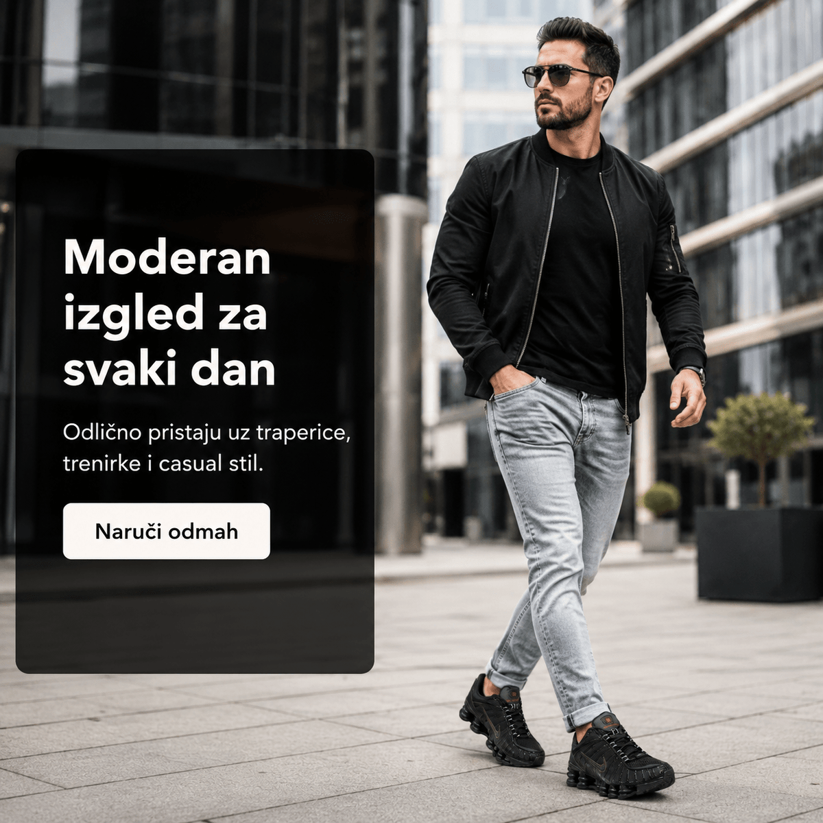 Muške Premium Sportske Tenisice – Crne s Bordo Detaljem – Muške tenisice – 41 – slika 4
