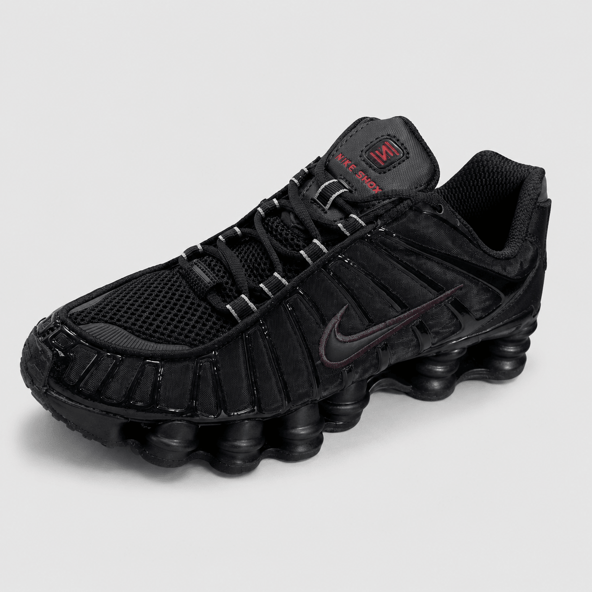 Muške Premium Sportske Tenisice – Crne s Bordo Detaljem – Muške tenisice – 41 – slika 1