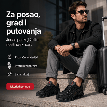 Muške Premium Sportske Tenisice – Crne s Bordo Detaljem – Muške tenisice – 41 – slika 5