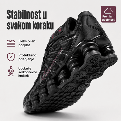 Muške Premium Sportske Tenisice – Crne s Bordo Detaljem – Muške tenisice – 41 – slika 7