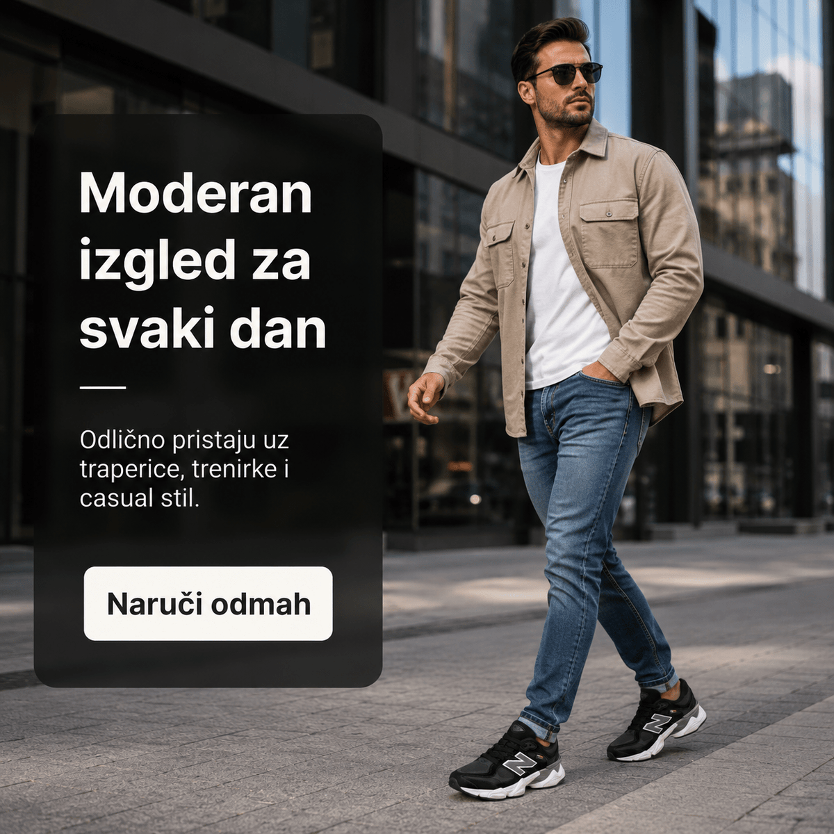 Muške Premium Sportske Tenisice – Crne sa Sivo-Bijelim Detaljima – Muške tenisice – 41 – slika 4