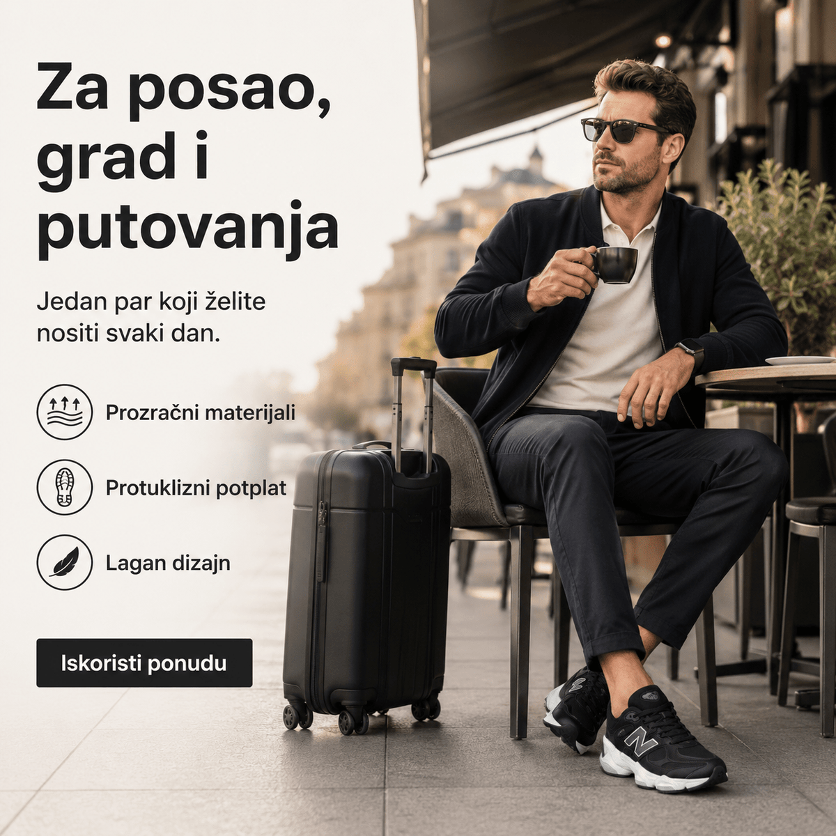 Muške Premium Sportske Tenisice – Crne sa Sivo-Bijelim Detaljima – Muške tenisice – 41 – slika 5