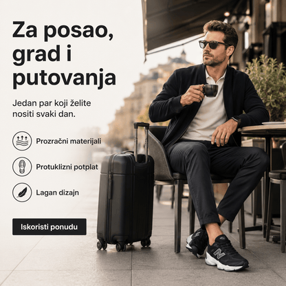 Muške Premium Sportske Tenisice – Crne sa Sivo-Bijelim Detaljima – Muške tenisice – 41 – slika 5
