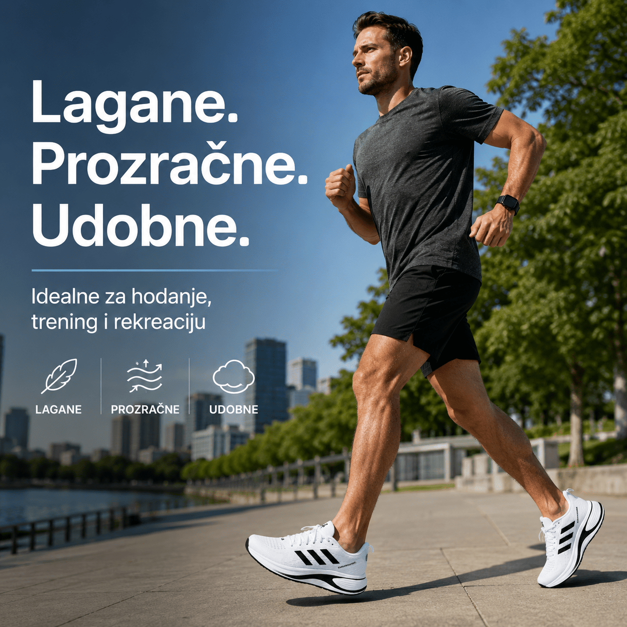 Muške Sportske Tenisice – – Crna 41 – slika 6