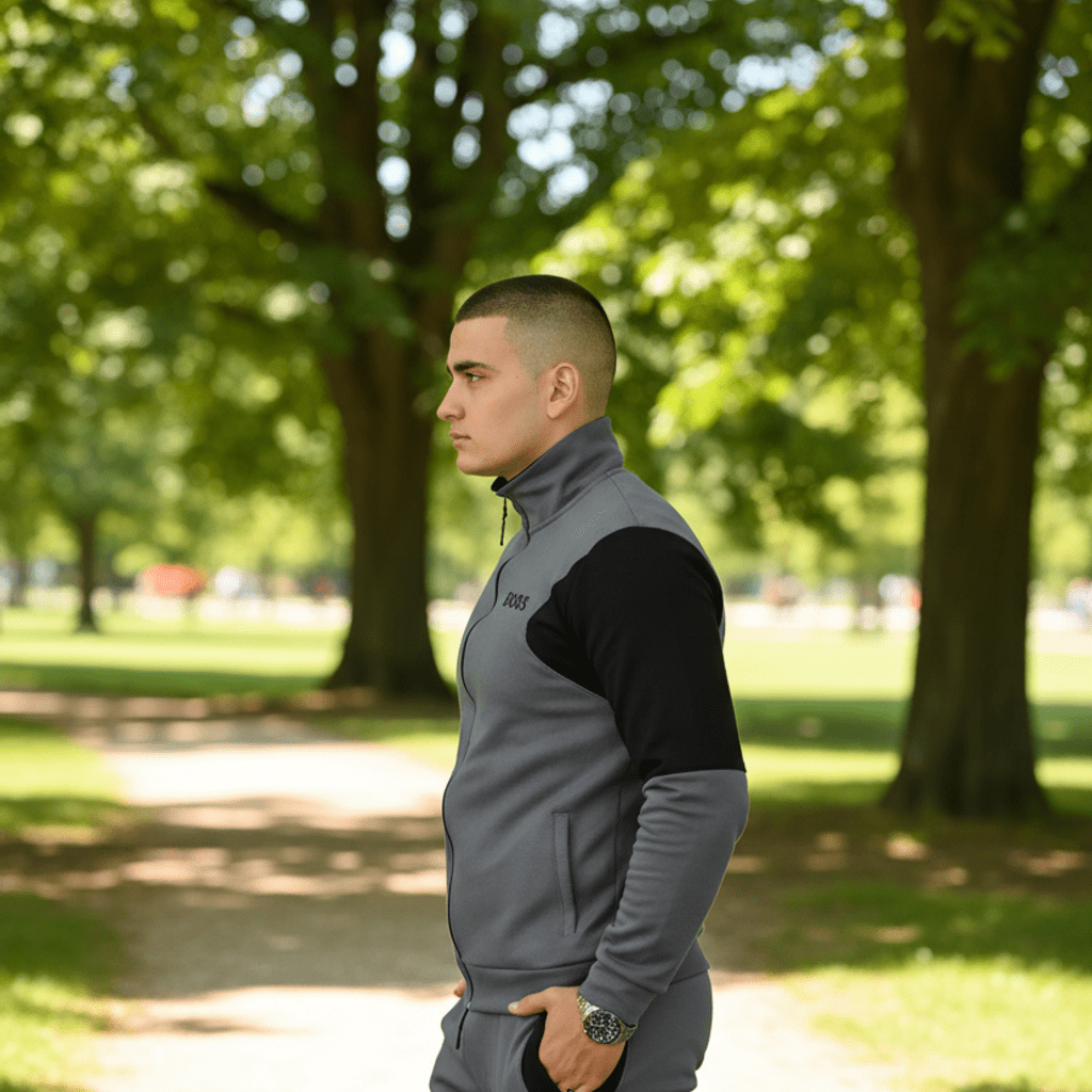 Muški Dvodijelni Trenerka Komplet – Muška odjeća – S – slika 3