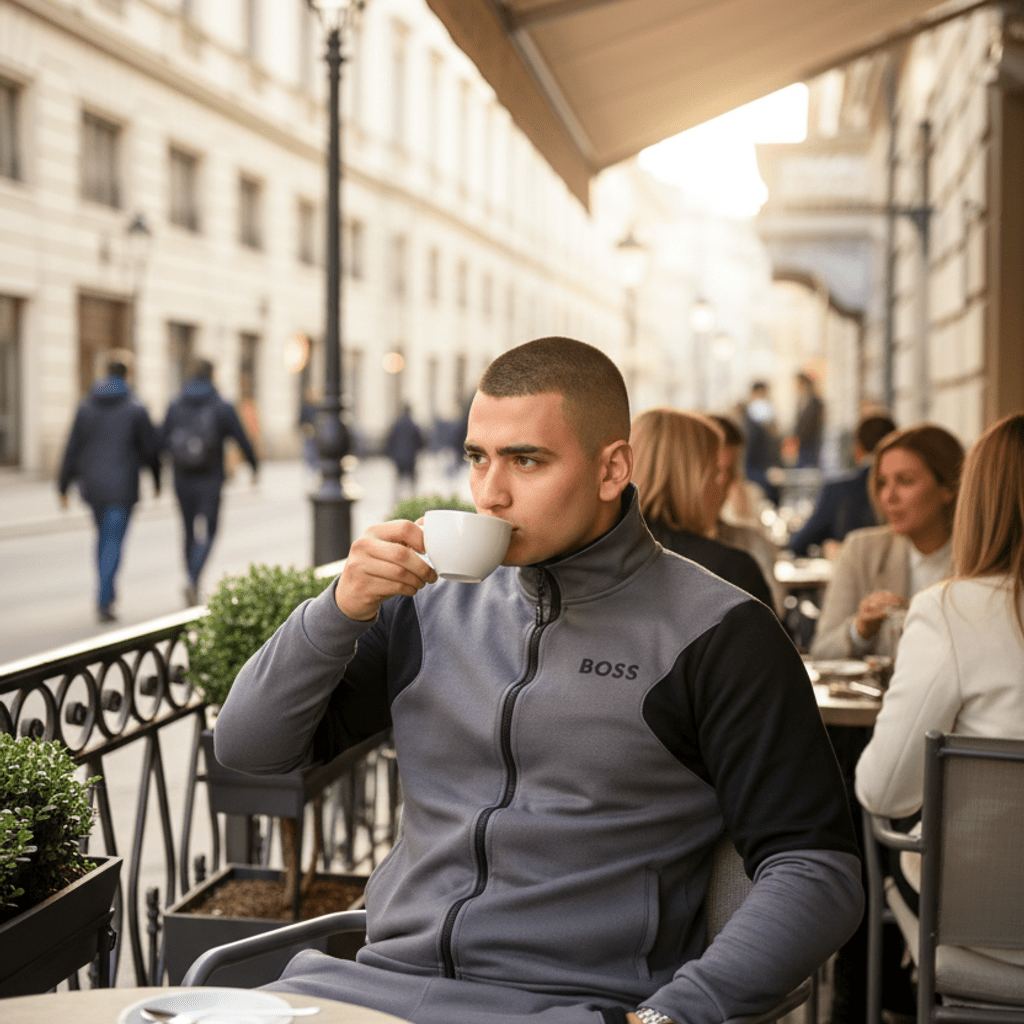 Muški Dvodijelni Trenerka Komplet – Muška odjeća – S – slika 1