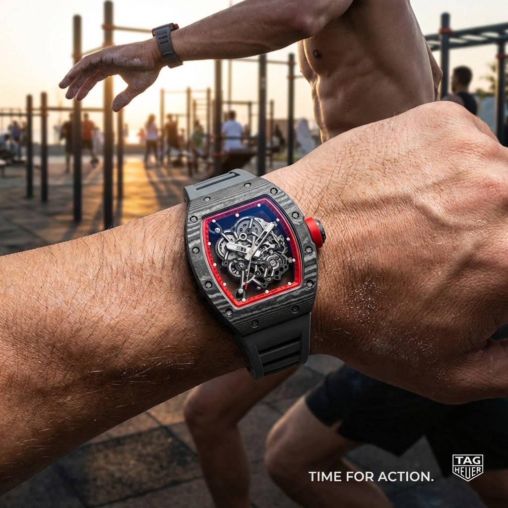 Muški Skeleton Sat Carbon Fiber - Luksuzni Sportski Dizajn – Satovi – – slika 6