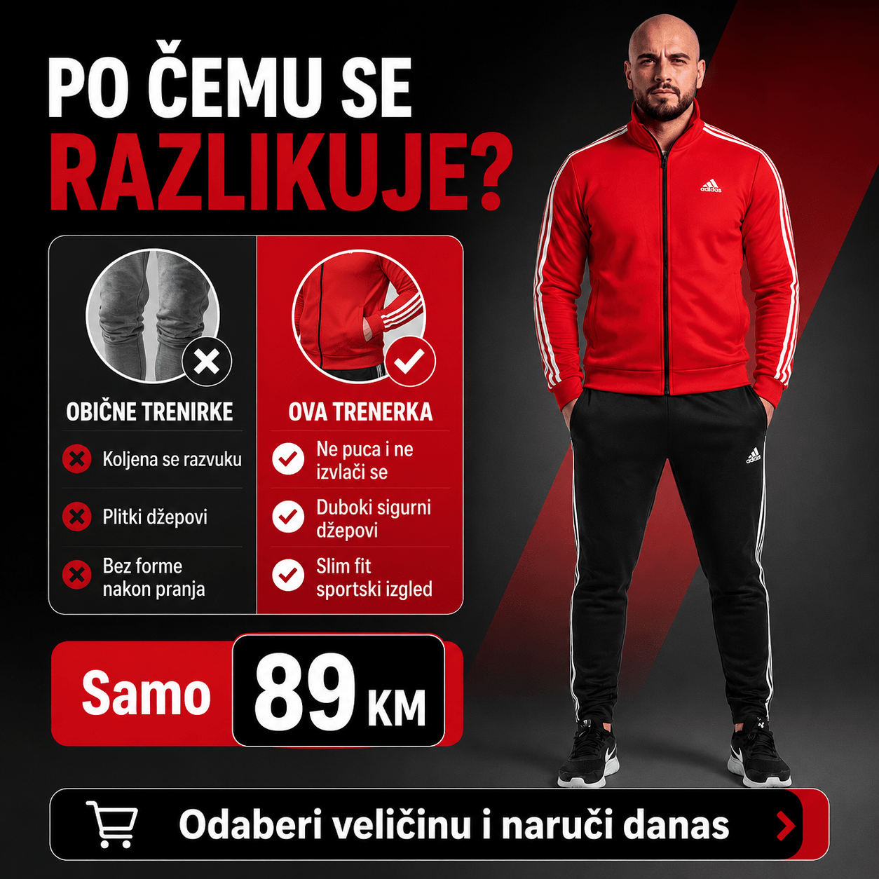 Muški sportski komplet – Muška Moda i Odjeća – S – slika 2