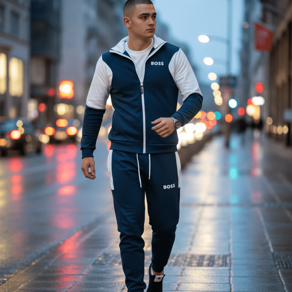 Muški Sportski Komplet - Dvobojna Trenerka – Muška odjeća – S – slika 2