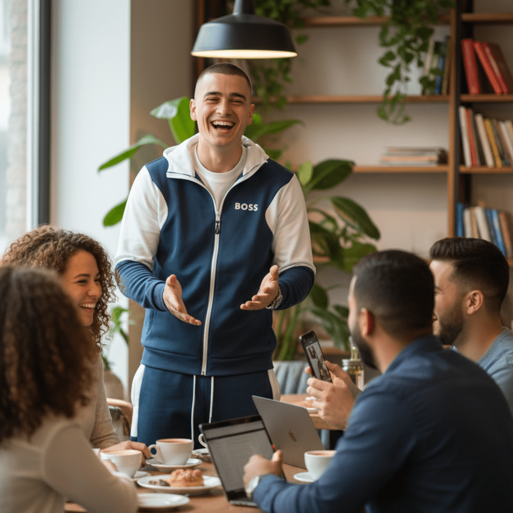 Muški Sportski Komplet - Dvobojna Trenerka – Muška odjeća – S – slika 4