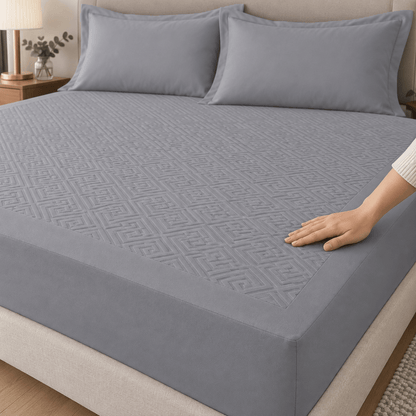 Navlaka za madrac i 2 jastučnice – 4 boje – Setovi navlake za madrac i jastučnica – 180 × 200 + 30 cm Siva – slika 18