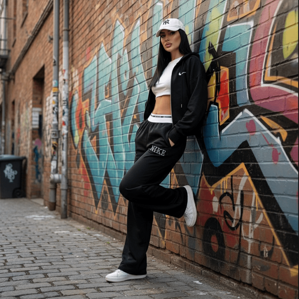 Nike Ženska Trenerka - Elegantna Crna Komplet Trenerka – Ženska Trenerka – S Crna – slika 5
