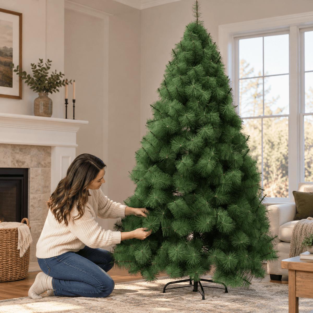 Novogodišnja jelka Pine Deluxe – 150 do 240 cm – Novogodišnje dekoracije – 150 cm – slika 4