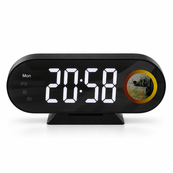 Ovalni LED stolni sat DS-3811LW
