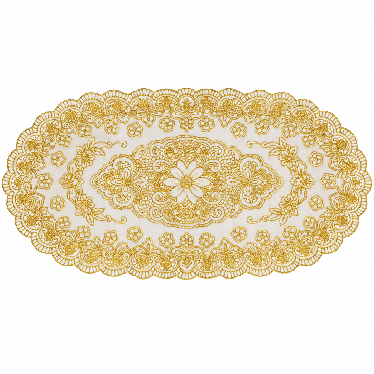 Ovalni zlatni nadstolnjaci – izbor dimenzije, set 12 – Ovalni zlatni nadstolnjaci u setu 12 i izborom dimenzije – 45 × 85 cm – slika 4