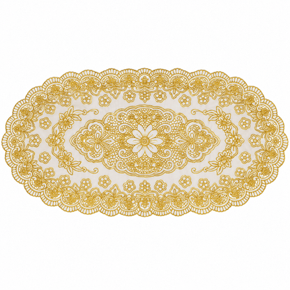 Ovalni zlatni nadstolnjaci – izbor dimenzije, set 12 – Ovalni zlatni nadstolnjaci u setu 12 i izborom dimenzije – 45 × 85 cm – slika 4
