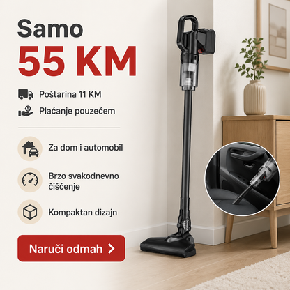 Bežični Usisavač 2u1 Model 6634 – Štapni i Ručni Usisavač za Dom i Automobil – slika 8