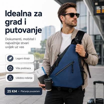 Višenamjenska Sportska Torba 2u1 – Crossbody Torba i Kompaktni Ruksak – slika 5