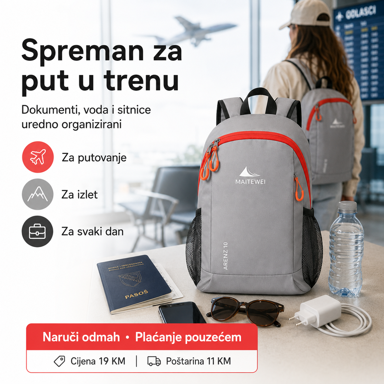 Lagani Sportski Ruksak G900017 – Kompaktan, Prostran i Praktičan – slika 4