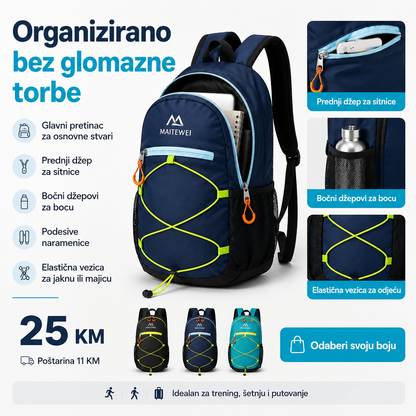 Lagani Sportski Ruksak 40 × 22 × 8 cm – Za Biciklizam, Trening i Izlete – slika 4