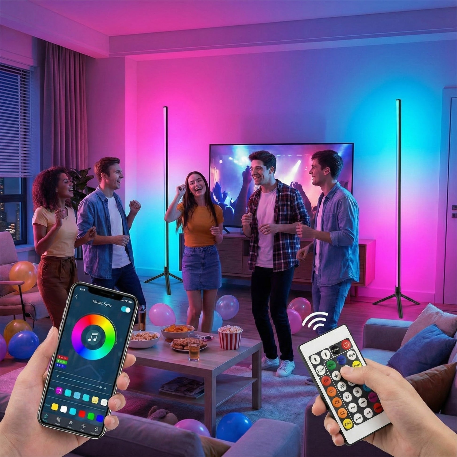 Pametna RGB podna LED lampa – – – slika 4