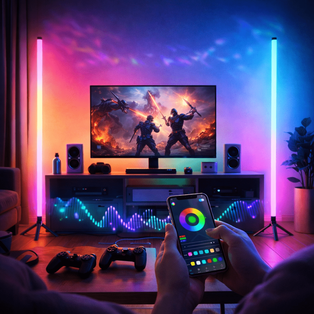 Pametna RGB podna LED lampa – – – slika 2