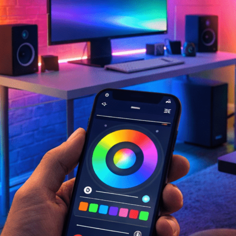 Pametna RGB podna LED lampa – Dekoracije i Rasvjeta – – slika 5