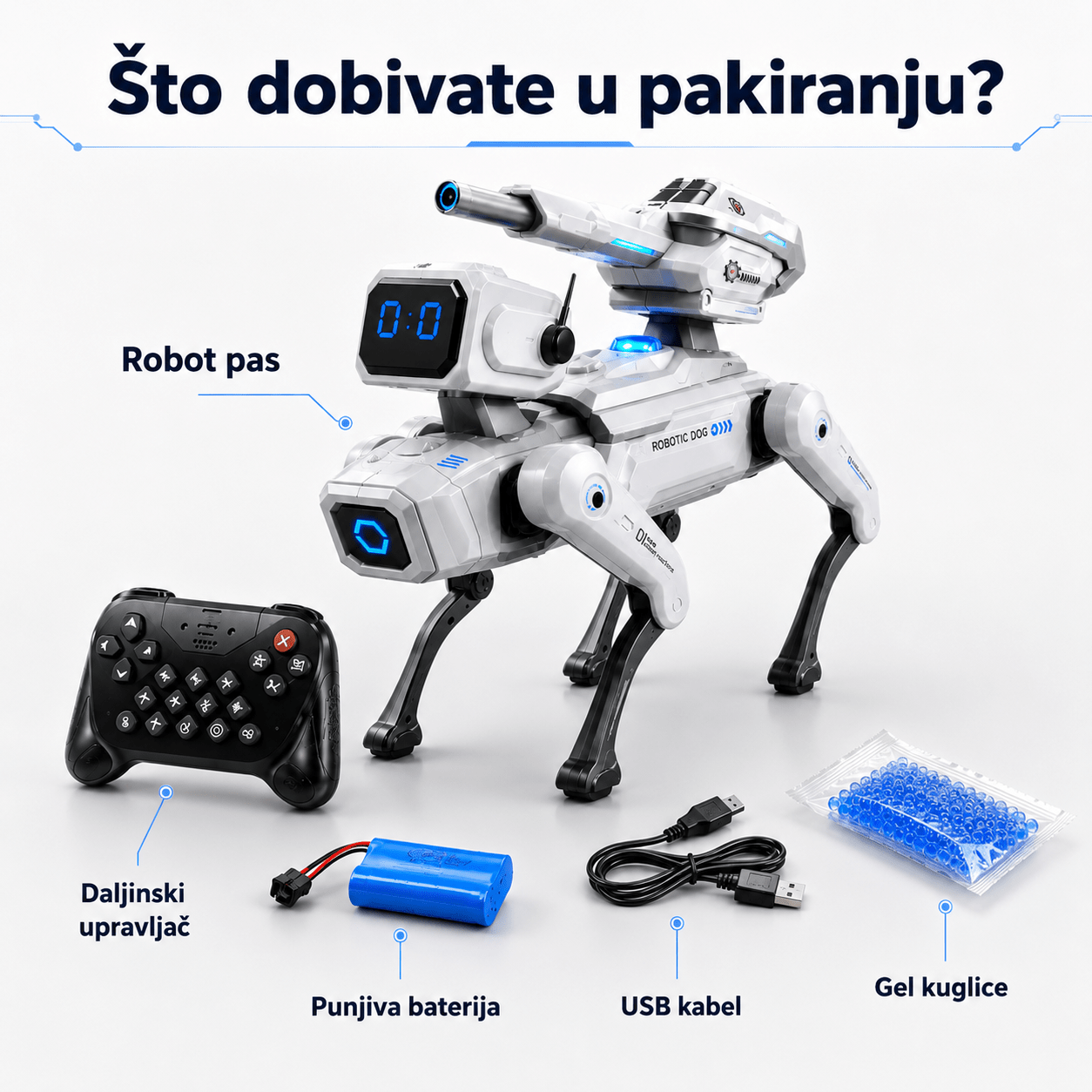 Pametni AI Robot Pas D27 – – – slika 8