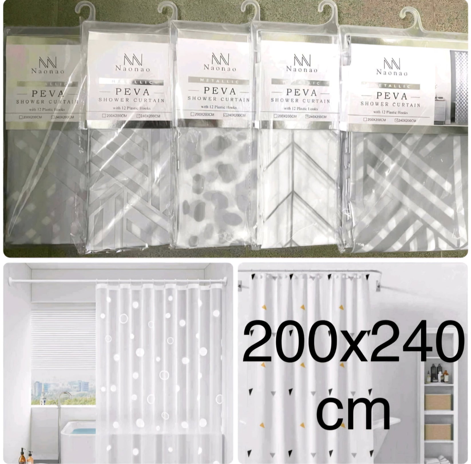 Paravani za Tuš 200x240cm – – – slika 1