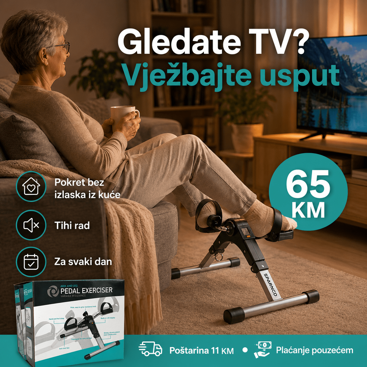 Pedalni Trenažer za Ruke i Noge – – – slika 8