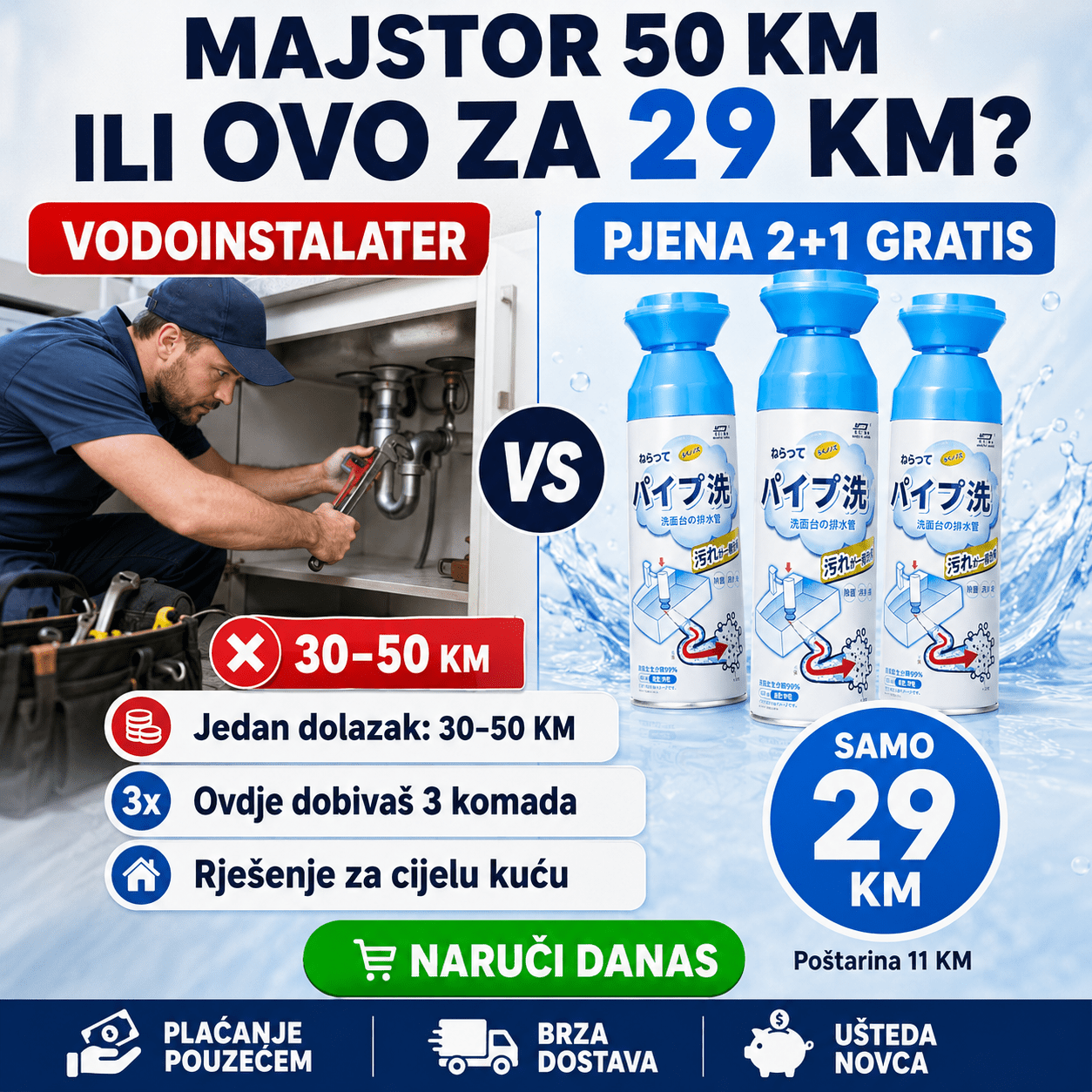 Pjena za Čišćenje Odvoda – – – slika 5