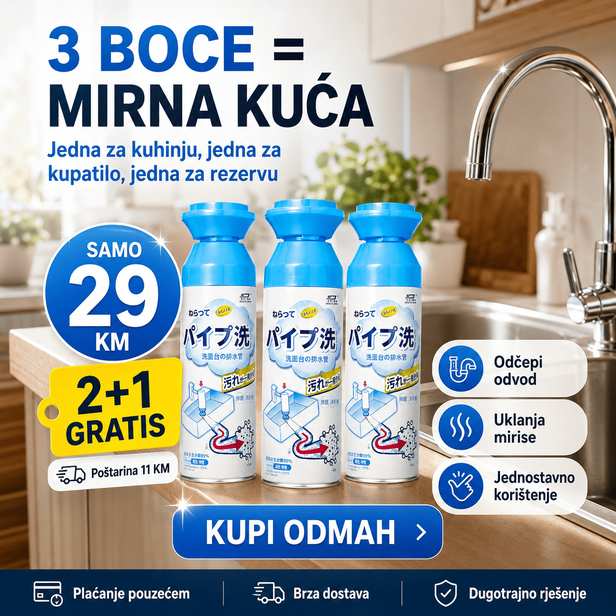 Pjena za Čišćenje Odvoda – – – slika 3