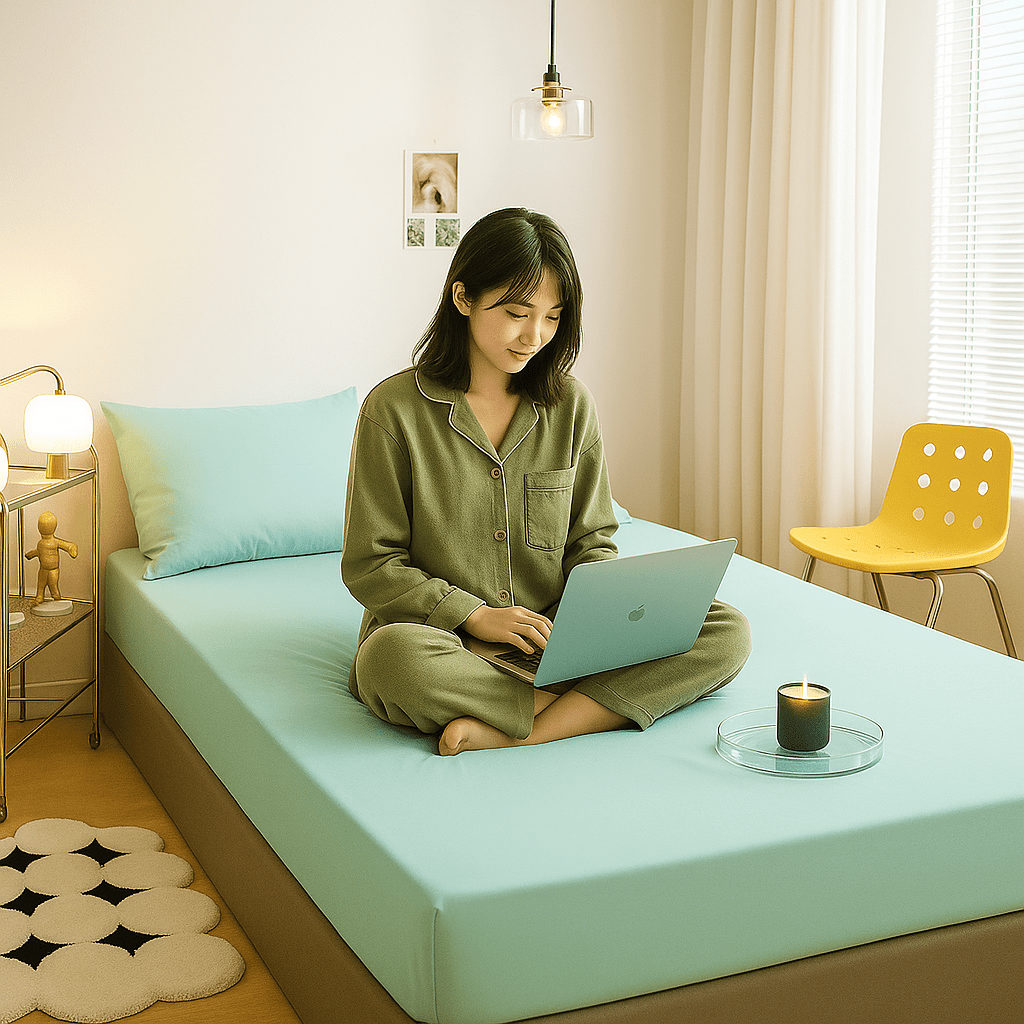 Plahte za krevet s gumicom – – Siva 220x240 cm – slika 21