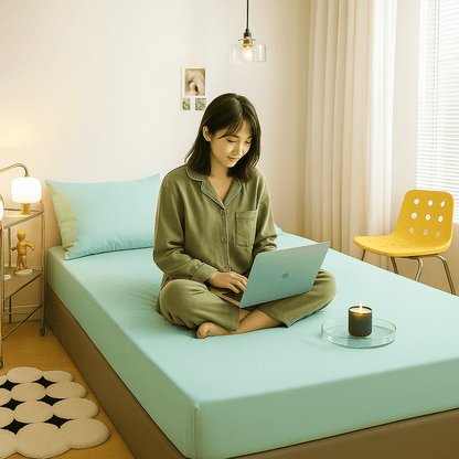Plahte za krevet s gumicom - Plahte za krevet s gumicom – – Siva 220x240 cm – slika 21