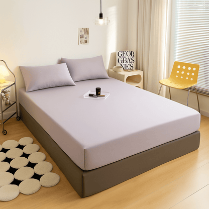 Plahte za krevet s gumicom - Plahte za krevet s gumicom – – Ljubičasta 220x240 cm – slika 7