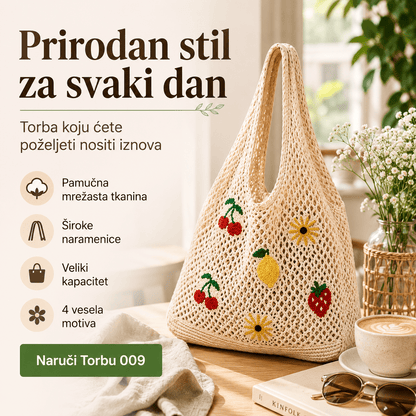 Pletena Torba za Kupovinu – – – slika 5