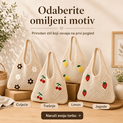 Pletena Torba za Kupovinu – – – slika 8