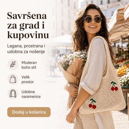 Pletena Torba za Kupovinu – – – slika 2