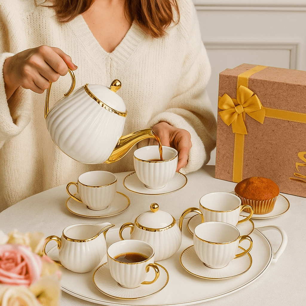 Porculanski Set za Kafu i Čaj - SAMO KLIKNI