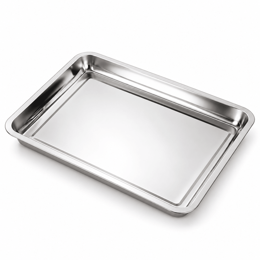 Pravougaona srebrna tacna – pet veličina – Pravougaone srebrne tacne – 40×30×4 cm – slika 1