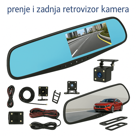 Prednja i Zadnja Retrovizor Kamera - SAMO KLIKNI
