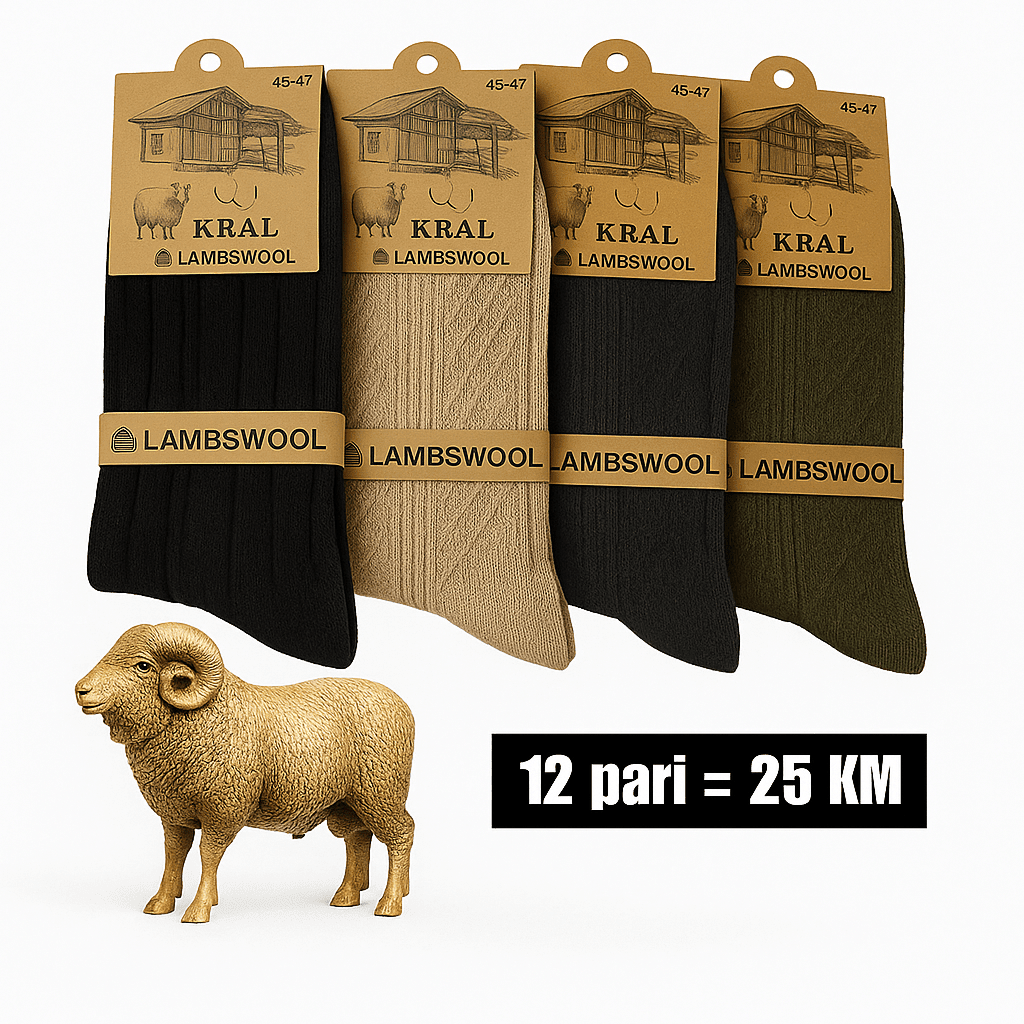 Premium 12‑parni set muških čarapa – Čarape i Donje Rublje – Mix Boja – slika 2