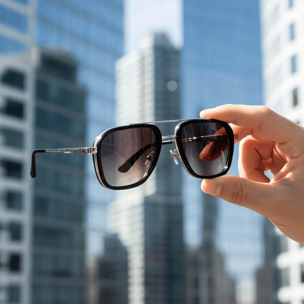 Premium Aviator Sunčane Naočale - Crno Srebrne – – – slika 4