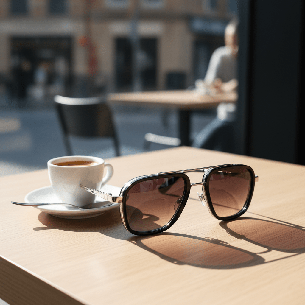 Premium Aviator Sunčane Naočale - Crno Srebrne – – – slika 6