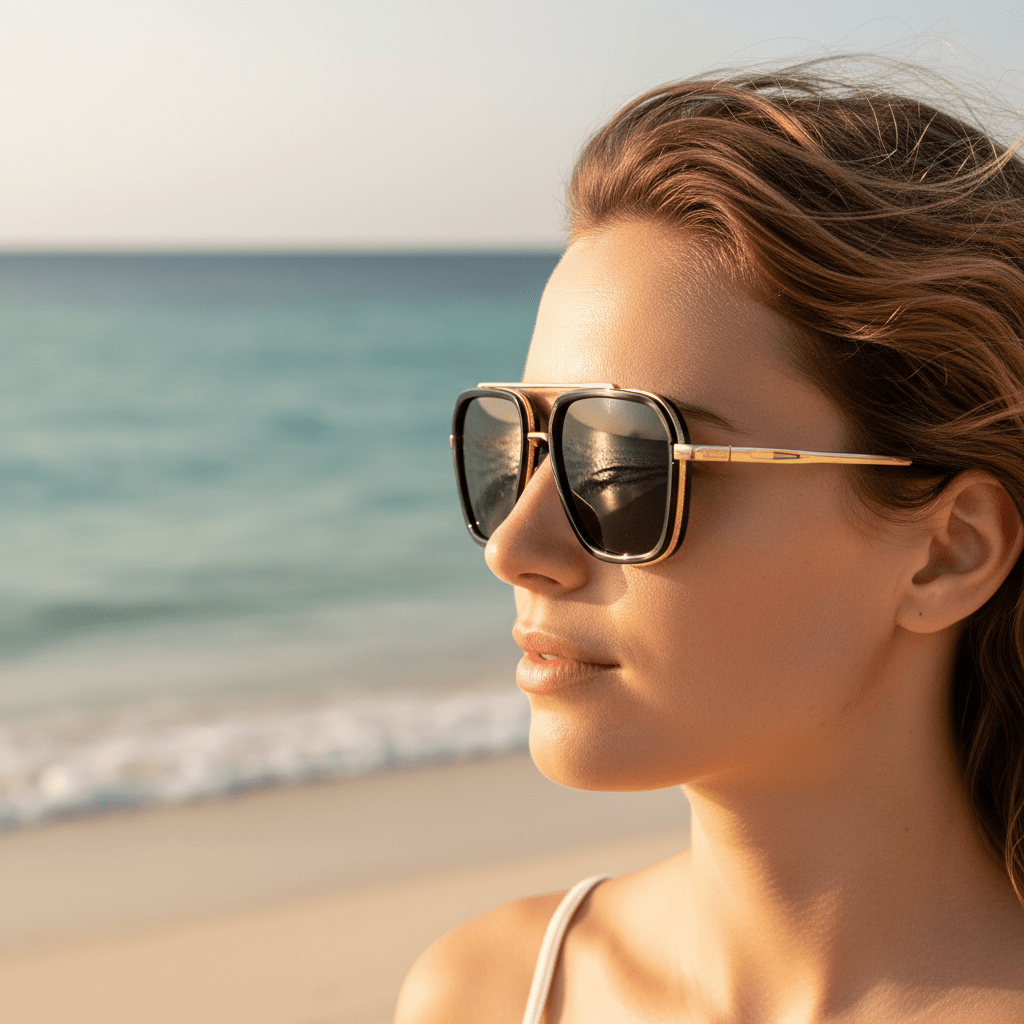 Premium Aviator Sunčane Naočale - Crno Zlatne – – – slika 7