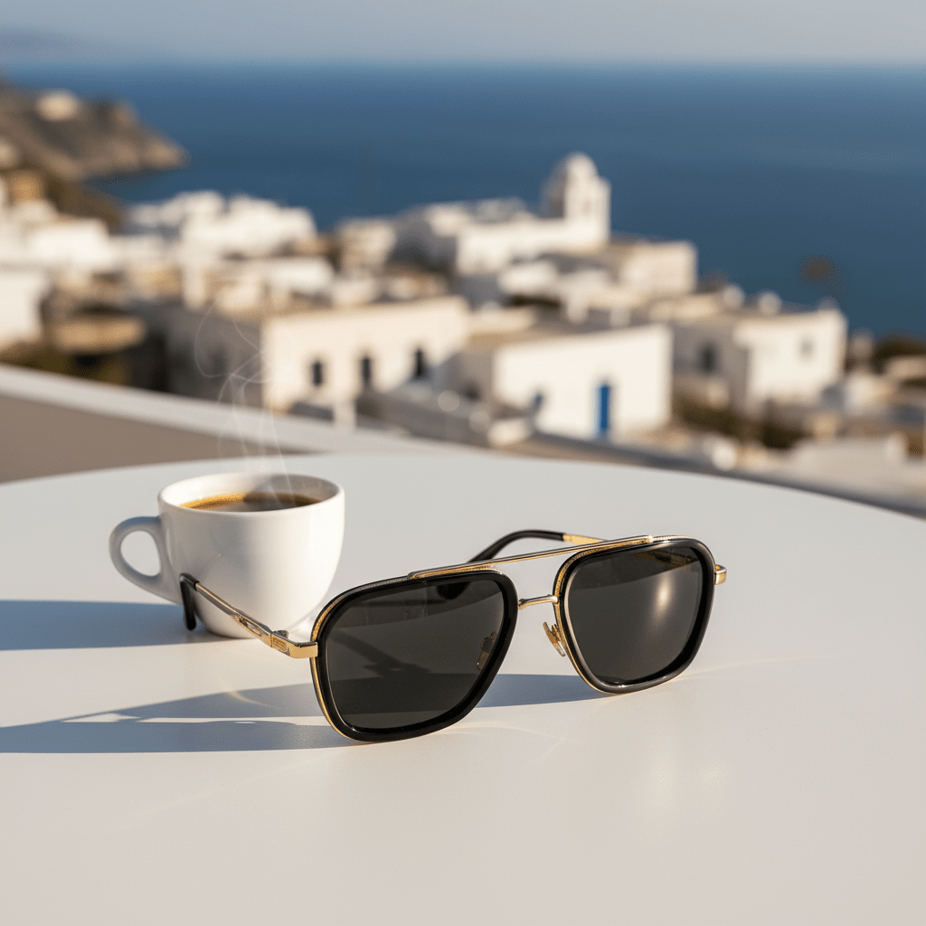 Premium Aviator Sunčane Naočale - Crno Zlatne – – – slika 2