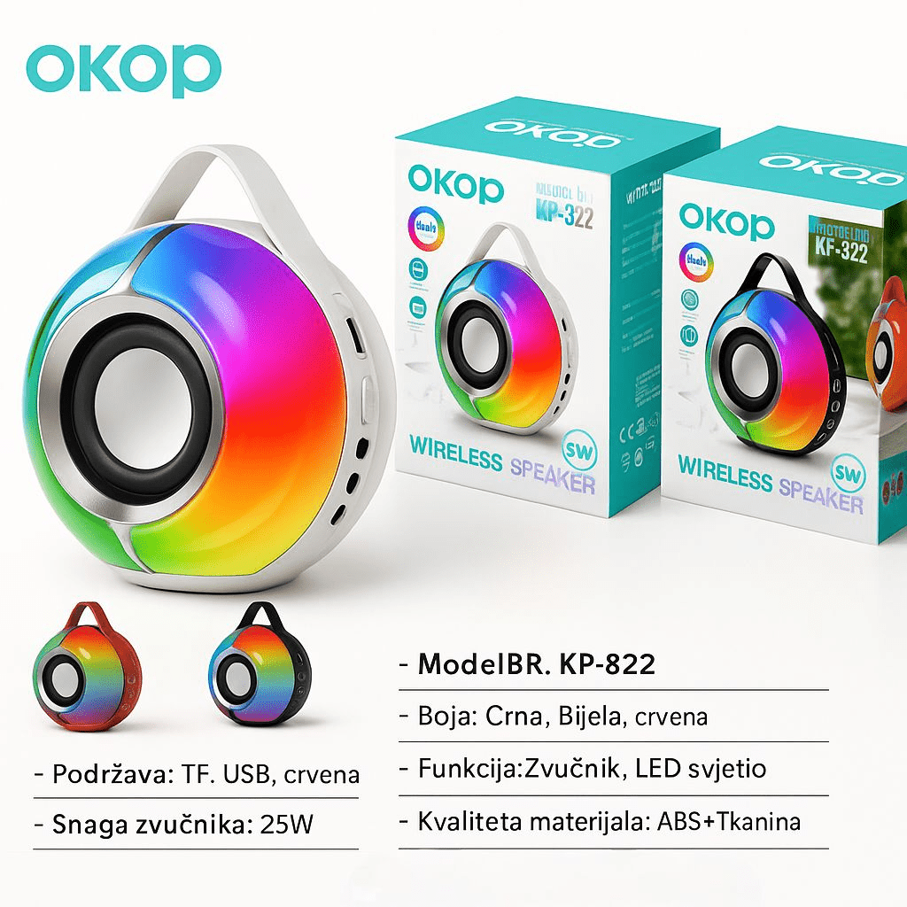 Premium Bežični Bluetooth Zvučnik - SAMO KLIKNI